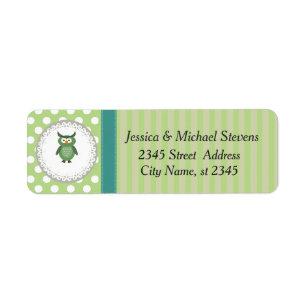 Cute Trendy girly fun cartoon owl personalized