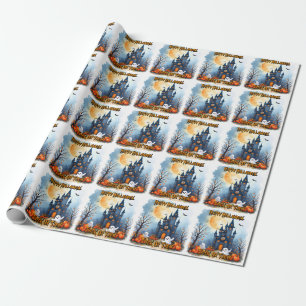 Cute Trendy Halloween Spooky Collection Wrapping Paper