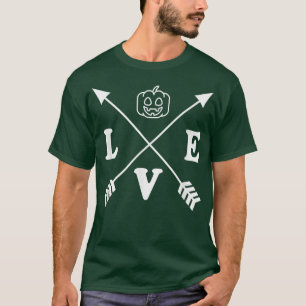 Cute Trendy Minimalist Style Halloween Arrow Pumpk T-Shirt