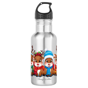 Cute Trendy Modern Funny Merry Christmas 532 Ml Water Bottle