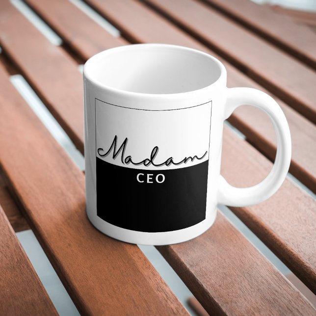 Cute Trendy Modern Madam CEO Coffee Mug (Creator Uploaded)