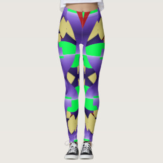 Cute trendy multicolor "Ratti_Creative_Arts"  Legg Leggings
