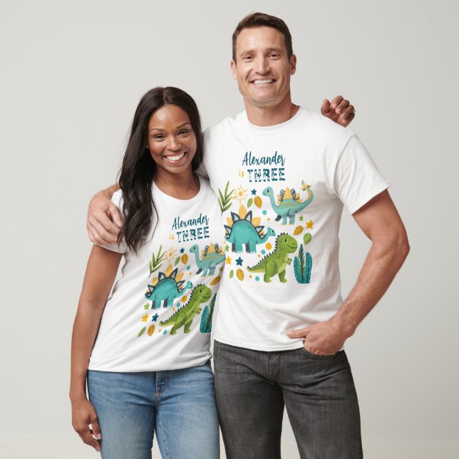 Cute TRex Dinosaur Parents T-Shirt (Unisex)