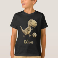 Cute Trex Playing Soccer Personalized
