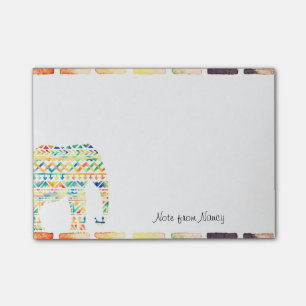 Cute Tribal Design Elephant Post-it Notes