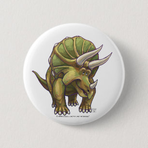 Cute Triceratops Art Gifts & Accessories 2 Inch Round Button