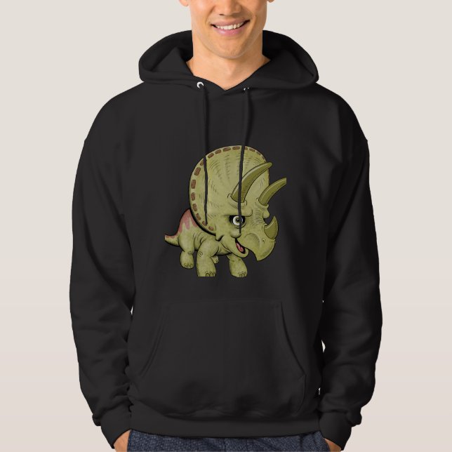 Cute Triceratops Hoodie (Front)