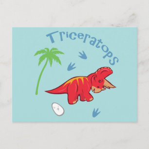 Cute Triceratops Postcard