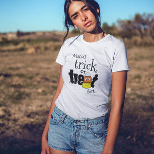 Cute Trick or Treat Halloween Personalized T-Shirt