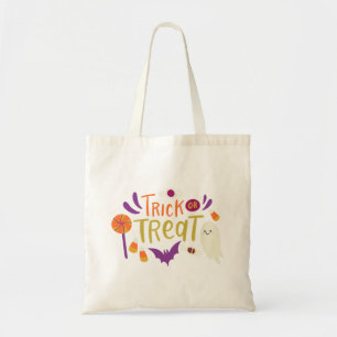 Cute Trick or Treat Halloween Tote Bag