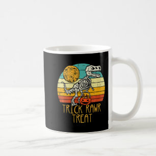 Cute Trick Rawr Treat Skeleton Trex Toddler Boys H Coffee Mug