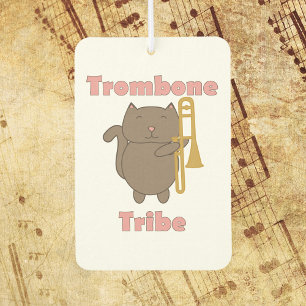 Cute Trombone Cat “Trombone Tribe” Cartoon Air Freshener