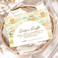 Cute Tropical Animal Party Diapper Raffle