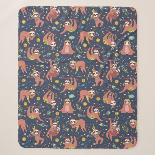 Cute Tropical Christmas Sherpa Blanket (Front)