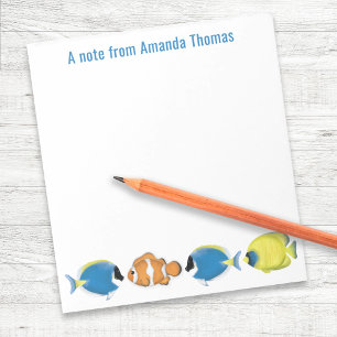 Cute Tropical Fish Personalized Notepad