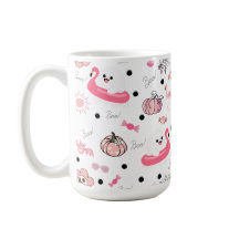 Cute Tropical Halloween – Ghosts & Flamingos