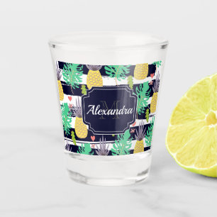 Cute Tropical Pattern Shot Glass