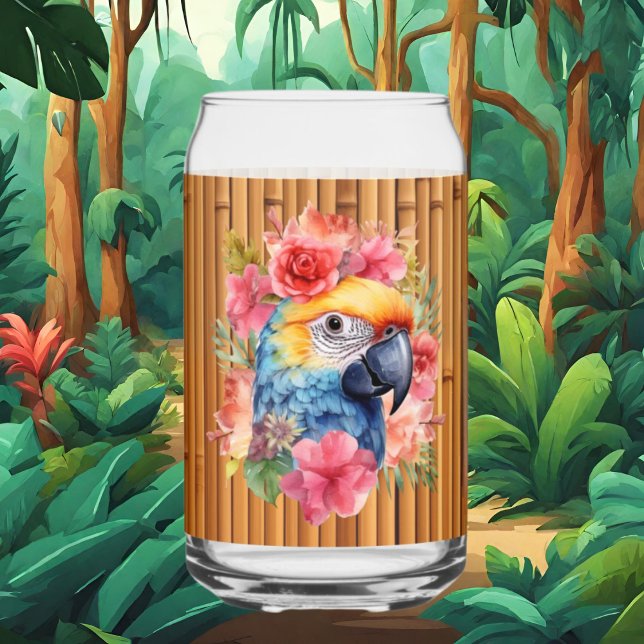 Cute Tropical perrot plage fête bar d'accueil (Créateur téléchargé)