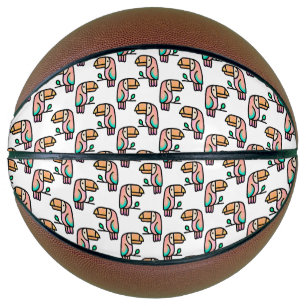 cute tropical toucan bird animal gift for kids basketball