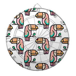 cute tropical toucan bird animal gift for kids  dartboard