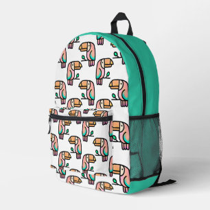 cute tropical toucan bird animal gift for kids  printed backpack