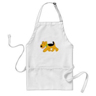 Cute Trotting Puppy Dog Apron