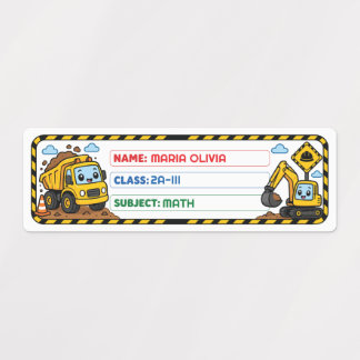 Cute Truck Custom School Name