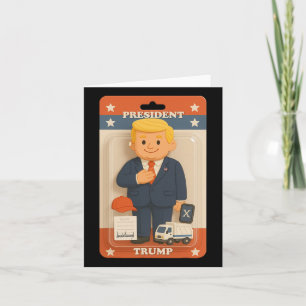 Cute Trump Action Figure Trend Shirt Card