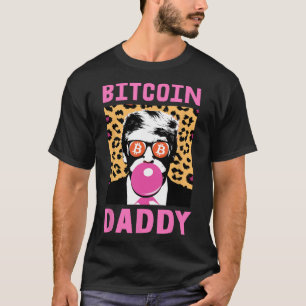 Cute Trump Bitcoin Daddy Crypto Finance Money Crew T-Shirt