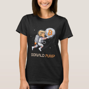 Cute Trump Bitcoin Donald Pump Crypto Bull Preside T-Shirt