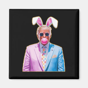 Cute Trump Easter Republican Jesus Bunny Egg Ears Magnet
