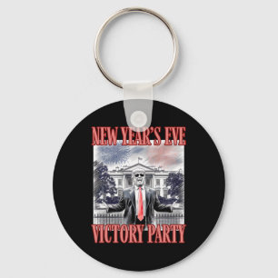 Cute Trump New Year's Eve Victory Party Fireworks  Keychain