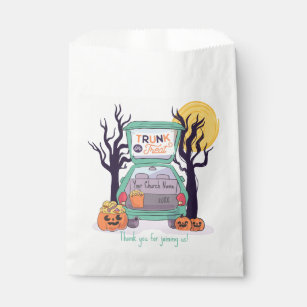 Cute Trunk or Treat Custom Halloween  Favour Bag