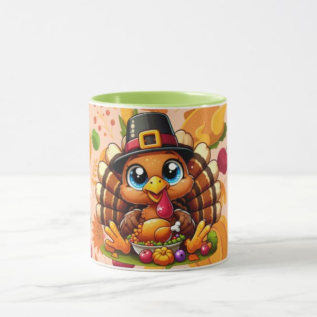 Cute Turkey #5 Mug (Center)