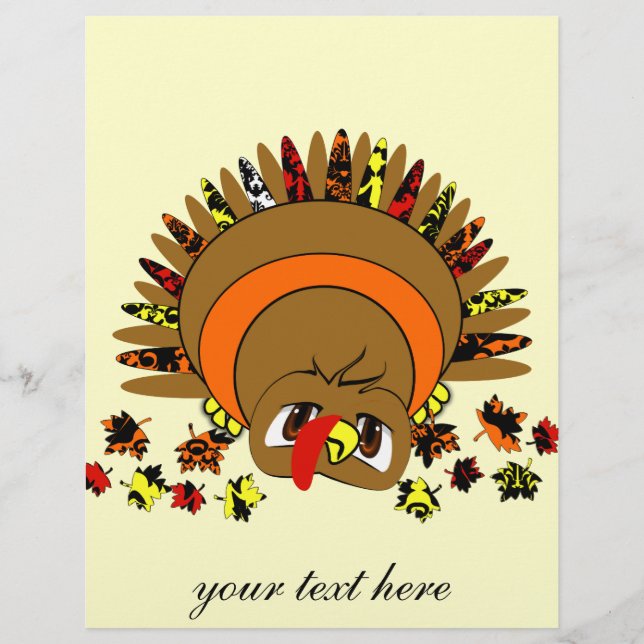 Cute Turkey Flyer (Front)