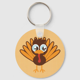 Cute Turkey Keychain