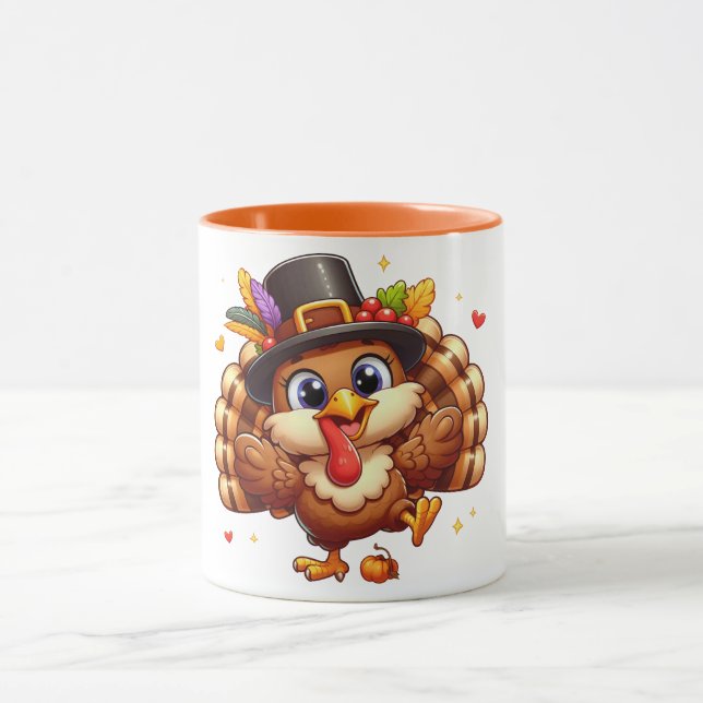 cute turkey mug #1 (Center)