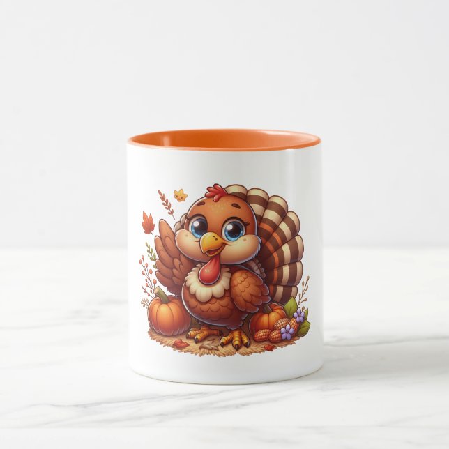 Cute Turkey Mug #4 (Center)