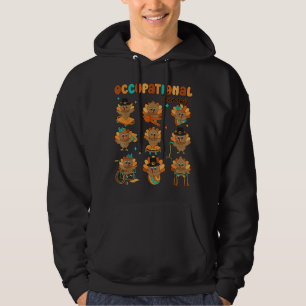 Cute Turkey Occupational Therapy OT Therapist Than Hoodie