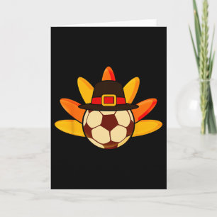 Cute Turkey Soccer Ll For Toddler Soccer Thanksgiv Card