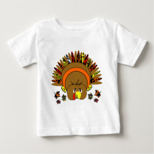 Cute Turkey Thanksgiving Girl's T-shirt