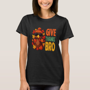 Cute Turkey Toddler Give Thanks Bro Thankful Thank T-Shirt