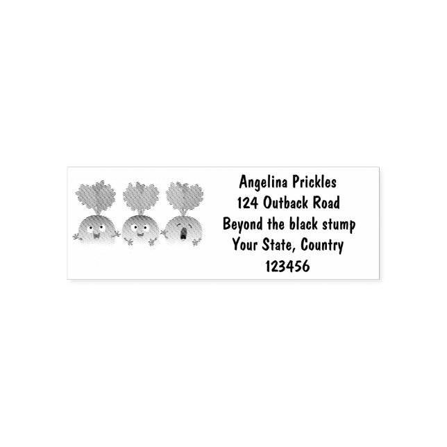 Cute turnip vegetable trio singing cartoon self-inking stamp (Design)