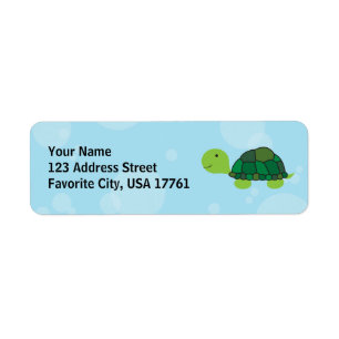 Cute Turtle Address Labels