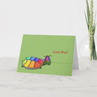 Cute Turtle April Fool's Day Card