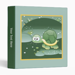 Cute Turtle Classeur personnalisé