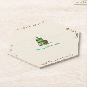 Cute Turtle Coffee Coaster Hexagon Coaster