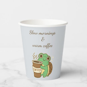 Cute Turtle Coffee Hug Paper Cups