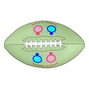 Cute Turtle Couple Football