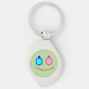 Cute Turtle Couple Keychain